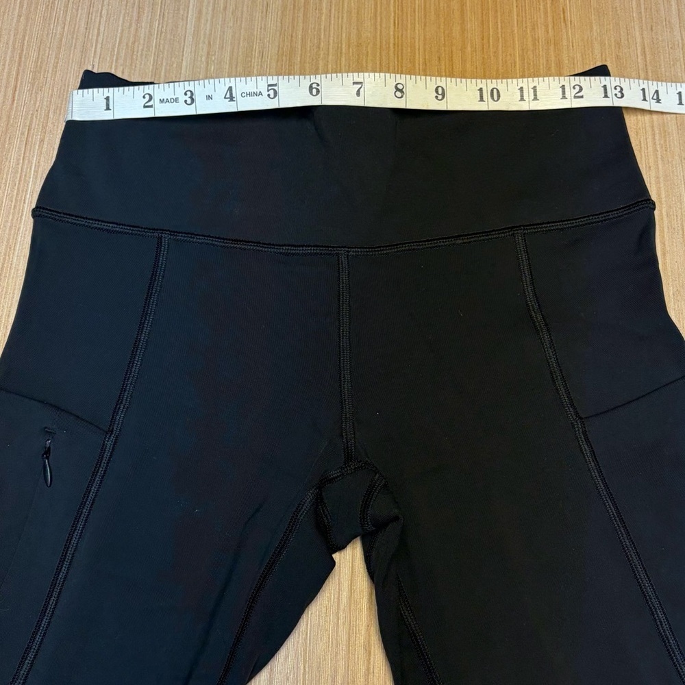 Athleta All In Capri Cropped Leggings Stash Pockets Black Womens Small - Picture 6 of 11